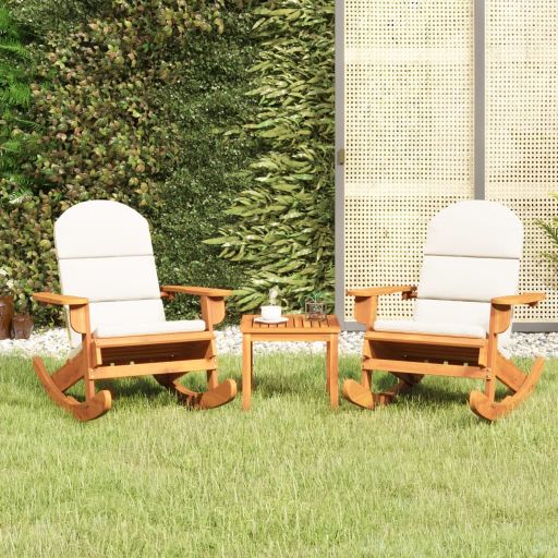 vidaXL 3-tlg. Garten-Lounge-Set Adirondack Massivholz Akazie