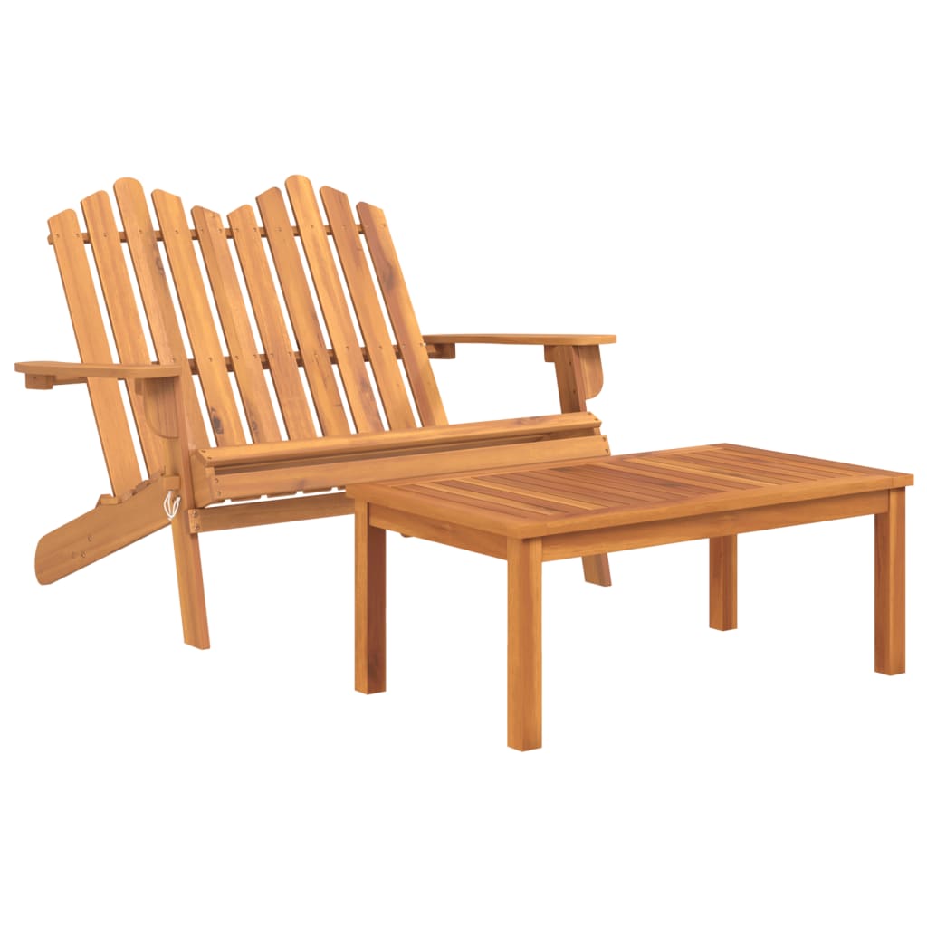 vidaXL 4-tlg. Garten-Lounge-Set Adirondack Massivholz Akazie