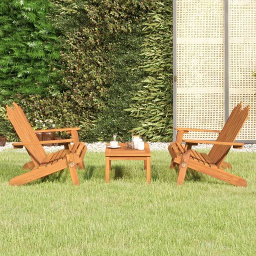 vidaXL 4-tlg. Garten-Lounge-Set Adirondack Massivholz Akazie