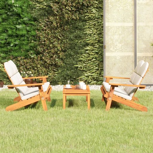 vidaXL 4-tlg. Garten-Lounge-Set Adirondack Massivholz Akazie
