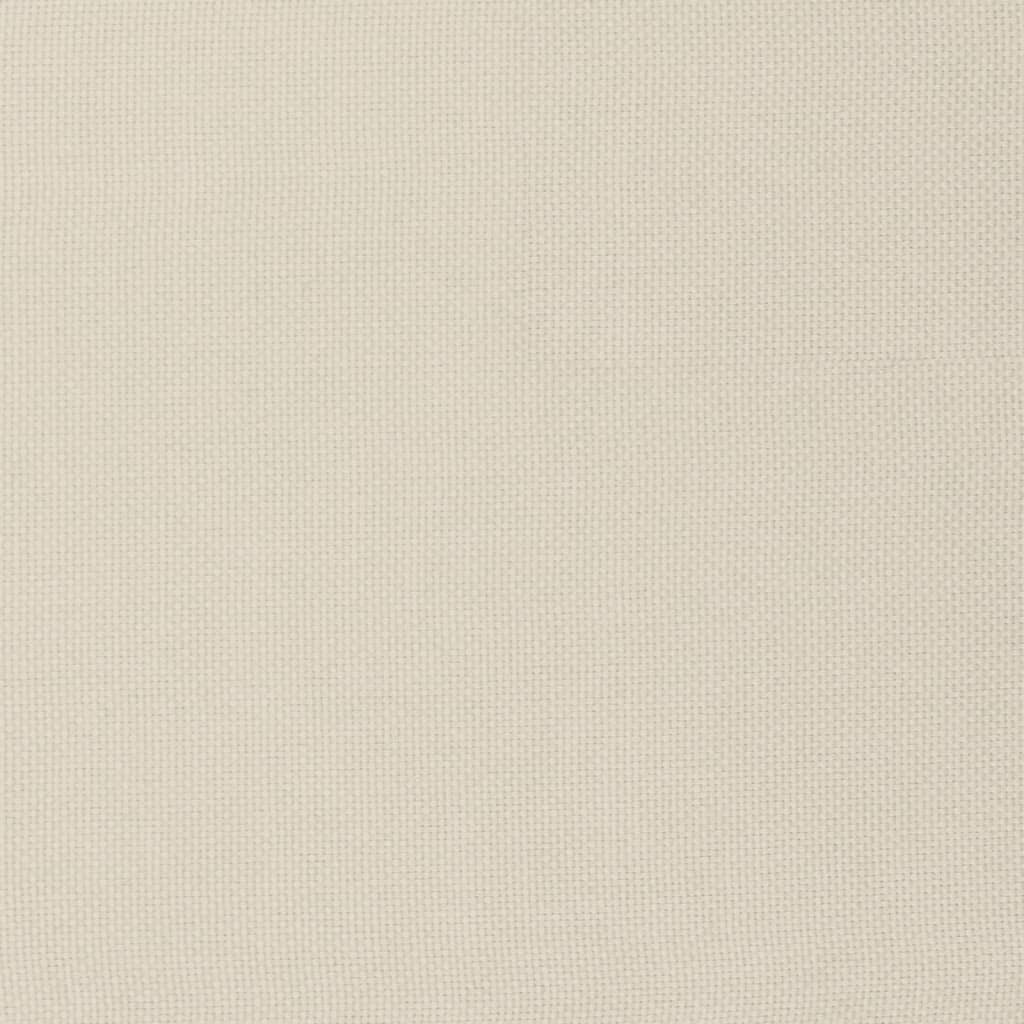 vidaXL Relaxsessel mit Hocker Creme Stoff