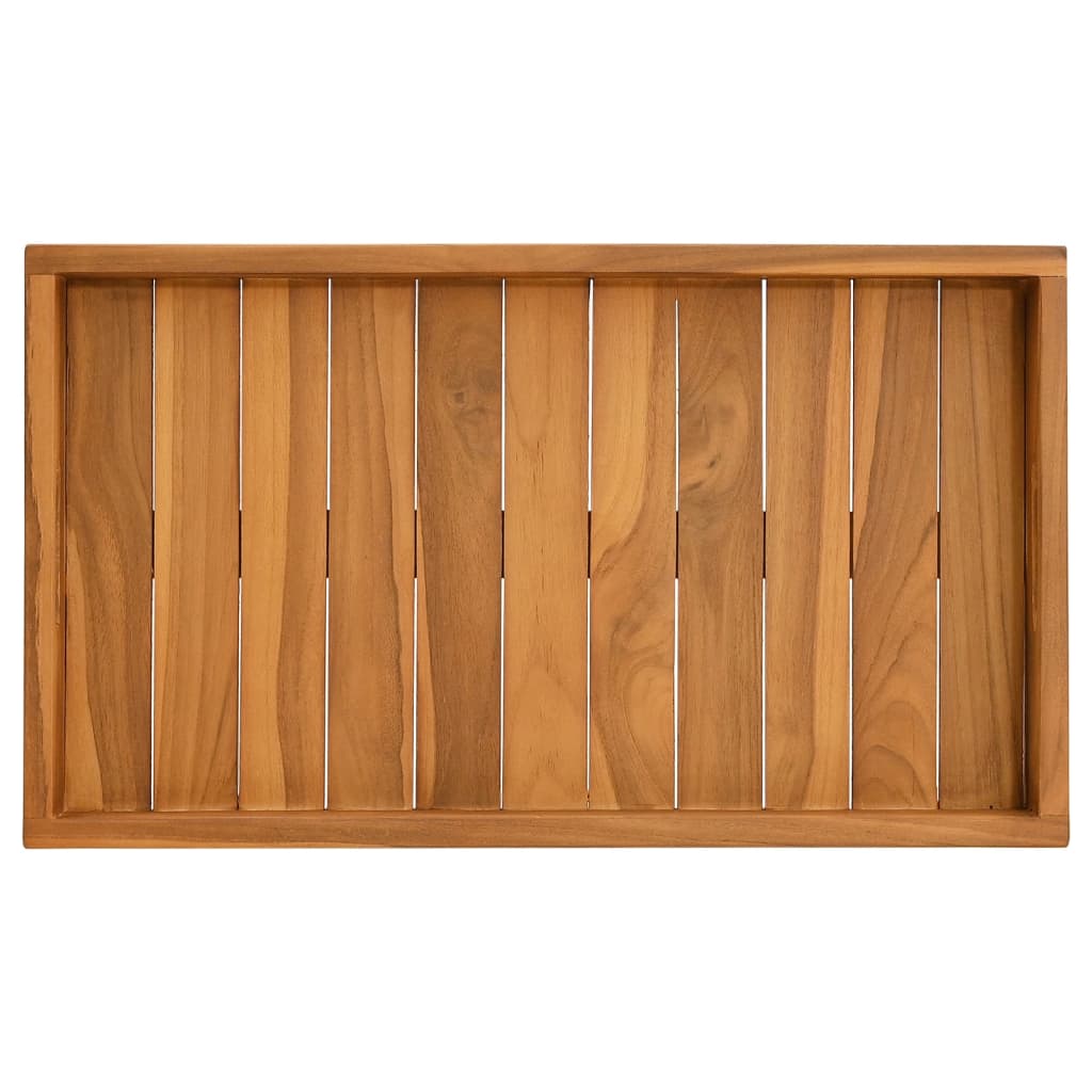 vidaXL Serviertablett 60x35 cm Massivholz Teak