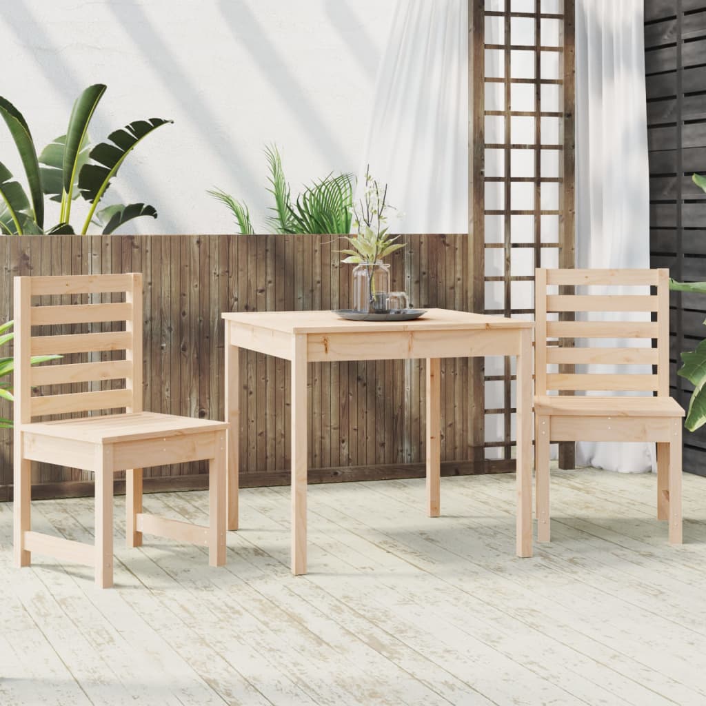 vidaXL 3-tlg. Garten-Bistro-Set Massivholz Kiefer