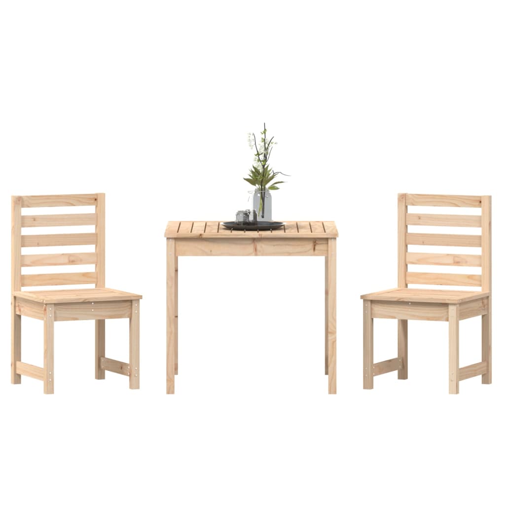 vidaXL 3-tlg. Garten-Bistro-Set Massivholz Kiefer