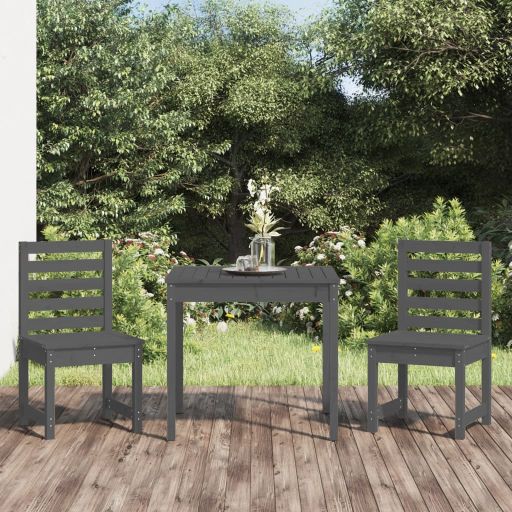 vidaXL 3-tlg. Garten-Bistro-Set Massivholz Kiefer