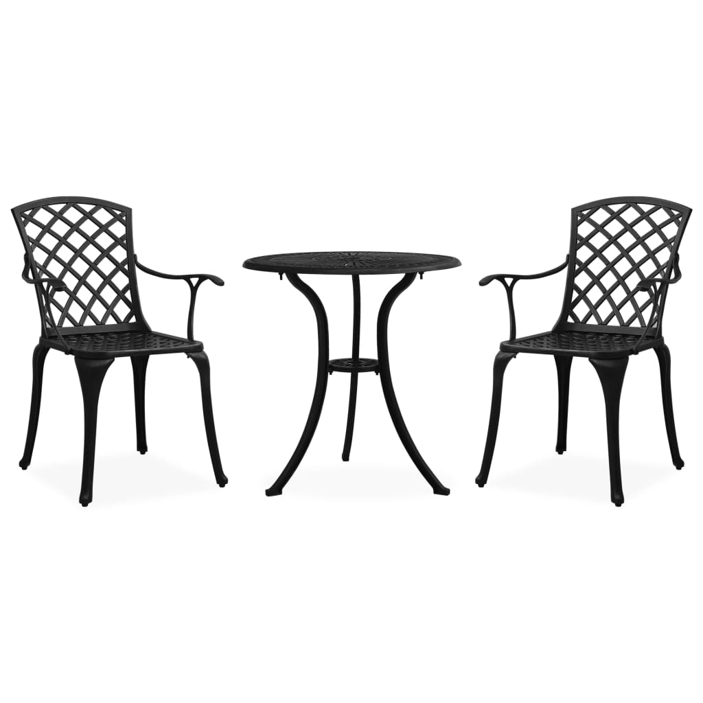 vidaXL 3-tlg. Bistro-Set Aluminiumguss Bronzen