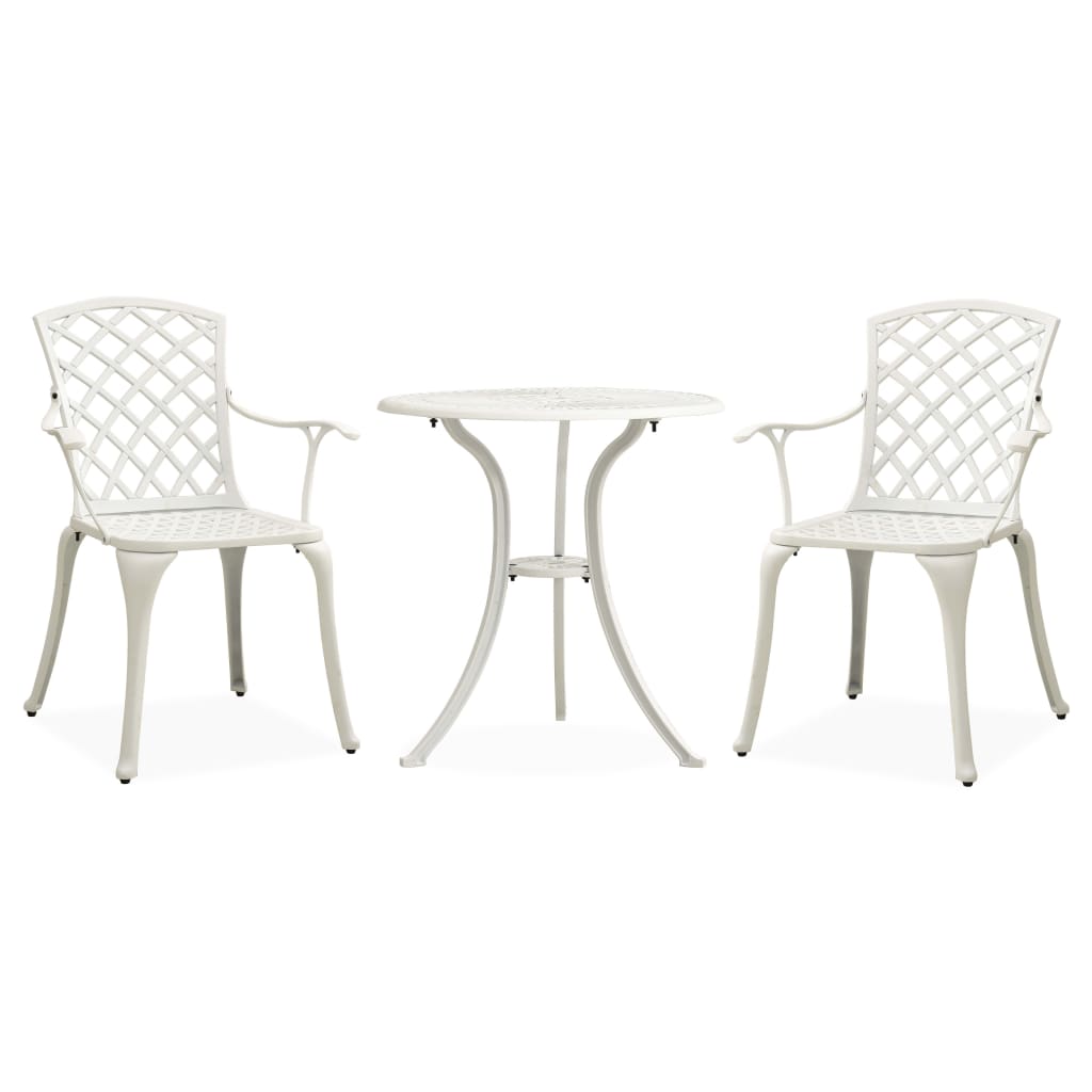 vidaXL 3-tlg. Bistro-Set Aluminiumguss Bronzen