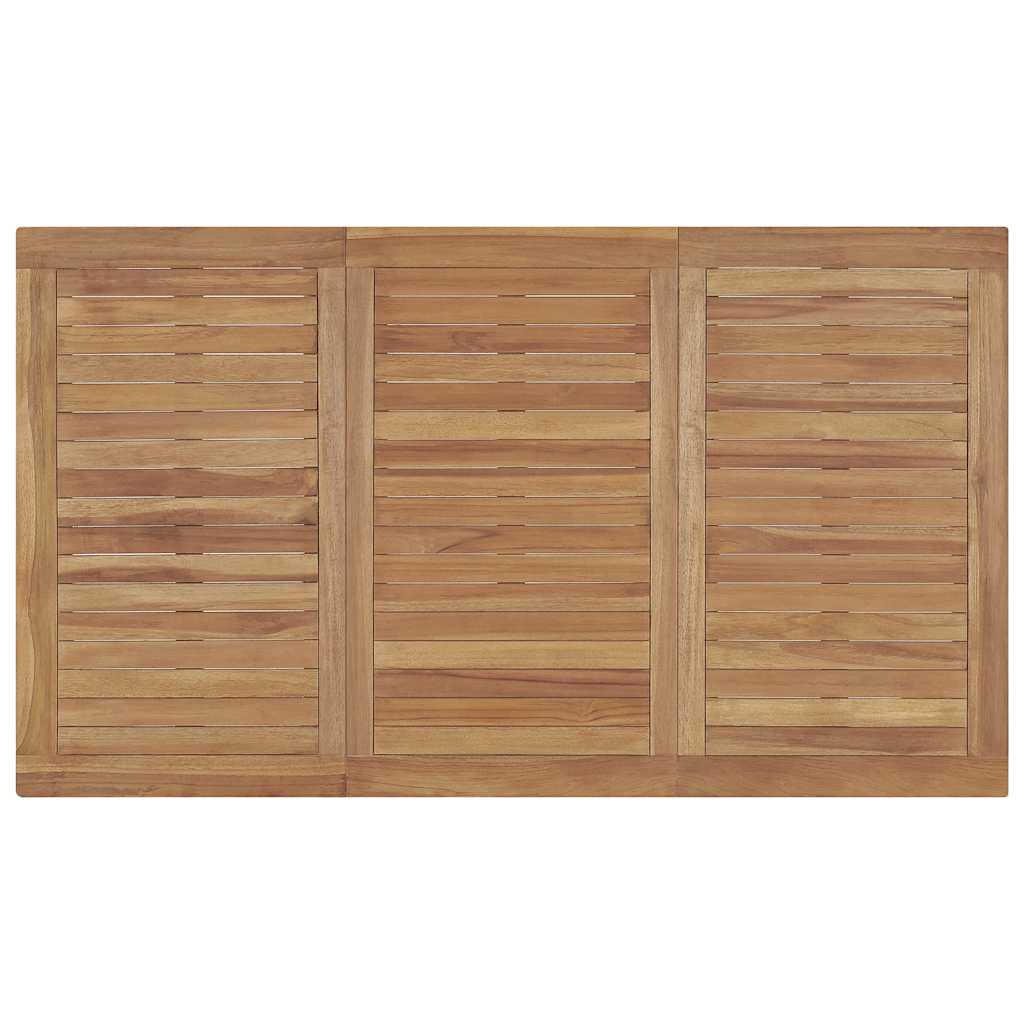 vidaXL Garten-Esstisch 140x80x77 cm Massivholz Teak