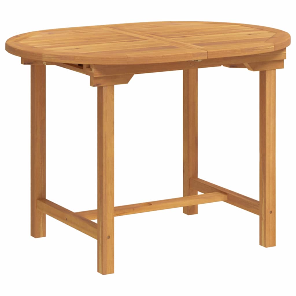 vidaXL Garten Essgruppe 5 pcs Braun Massivholz Teak