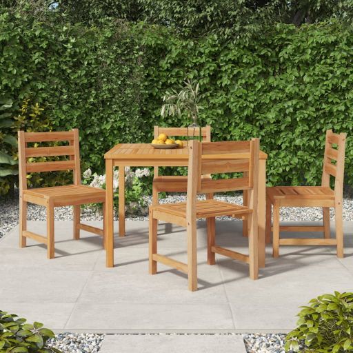 vidaXL 3-tlg. Garten-Essgruppe Massivholz Teak