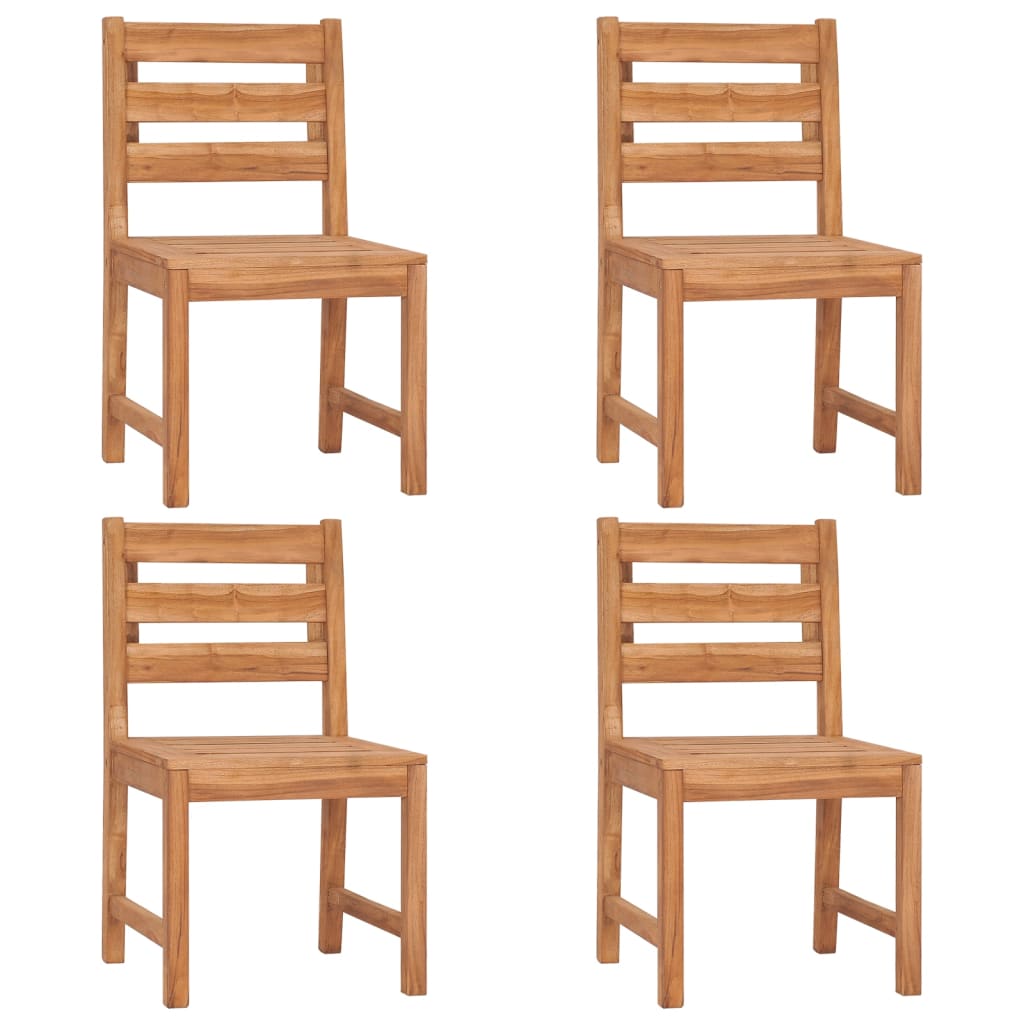 vidaXL 5-tlg. Garten-Essgruppe Massivholz Teak