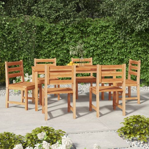 vidaXL 5-tlg. Garten-Essgruppe Massivholz Teak