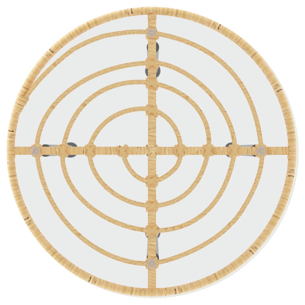 vidaXL 3-tlg. Garten-Essgruppe Poly Rattan