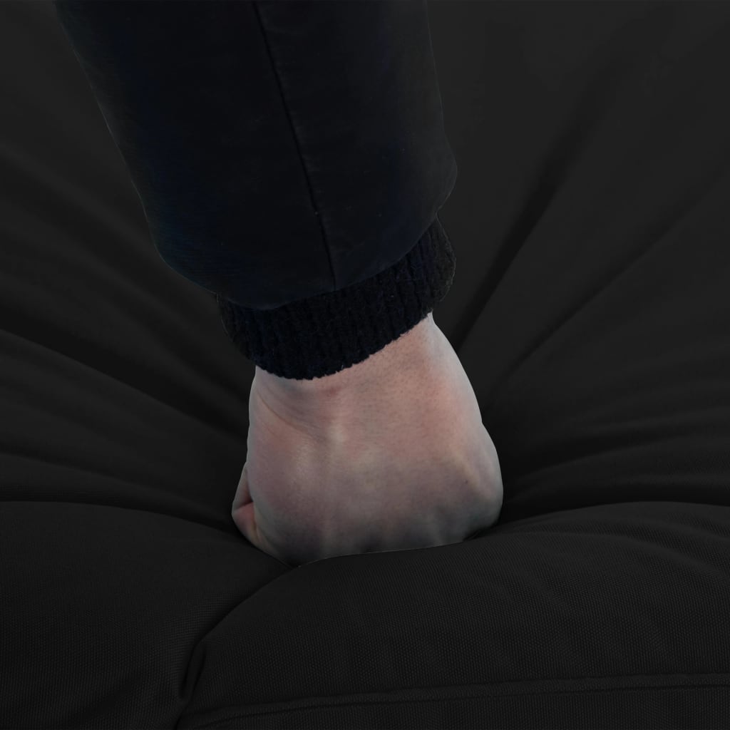 vidaXL Sonnenliege Klappbar Oxford-Gewebe Schwarz