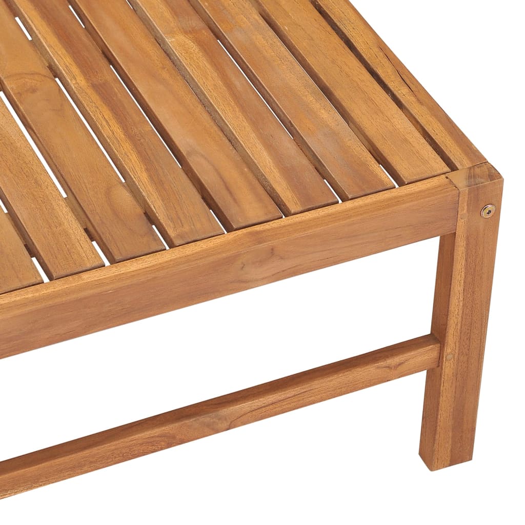 vidaXL Gartentisch 63x63x30 cm Massivholz Teak