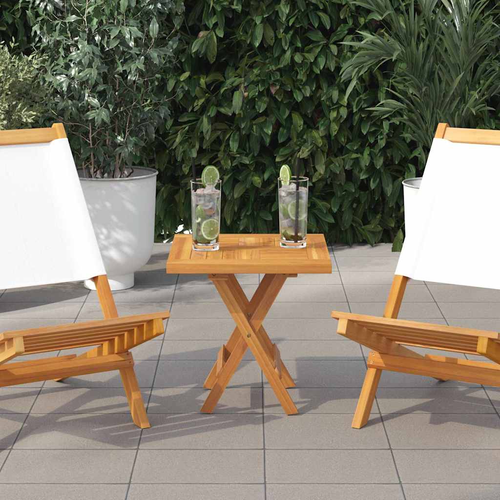vidaXL Tischplatte Massivholz Teak Rund 2,5 cm 40 cm
