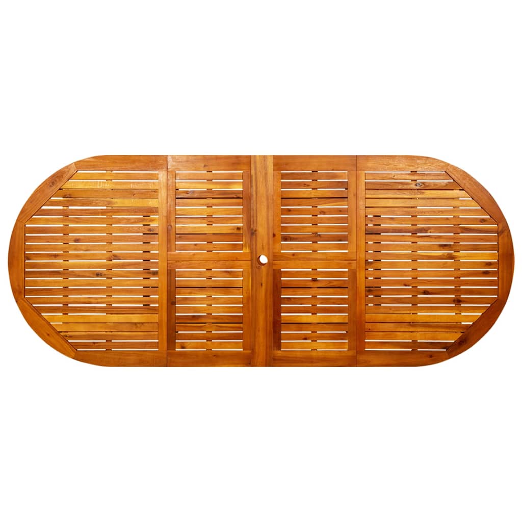 vidaXL Garten-Esstisch (160-240)x100x75 cm Massivholz Akazie
