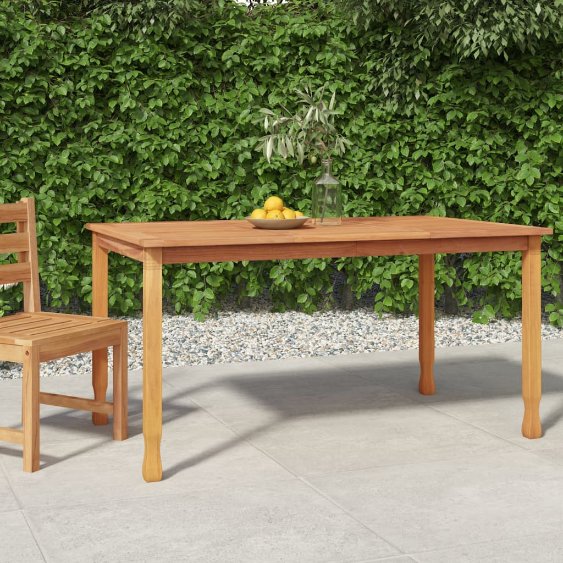 vidaXL Garten-Esstisch 85x85x75 cm Massivholz Teak