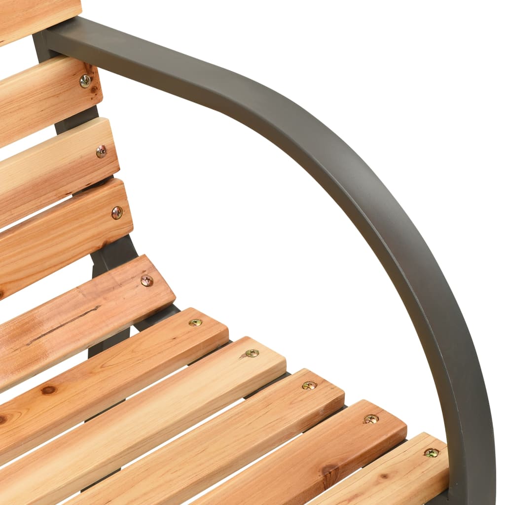 vidaXL Doppel-Gartenbank 241 cm Spießtanne Massivholz