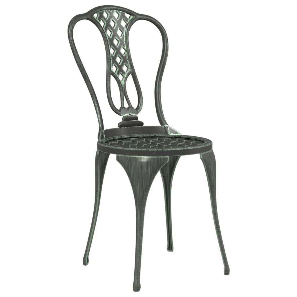 vidaXL 3-tlg. Bistro-Set Aluminiumguss Grün