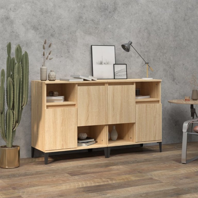vidaXL Sideboards 2 Stk. Weiß 60x35x70 cm Holzwerkstoff