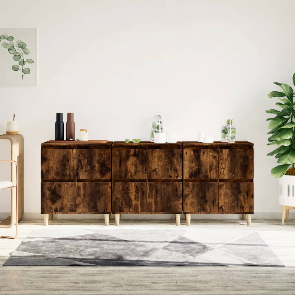 vidaXL Sideboards 2 Stk. Weiß 60x35x70 cm Holzwerkstoff