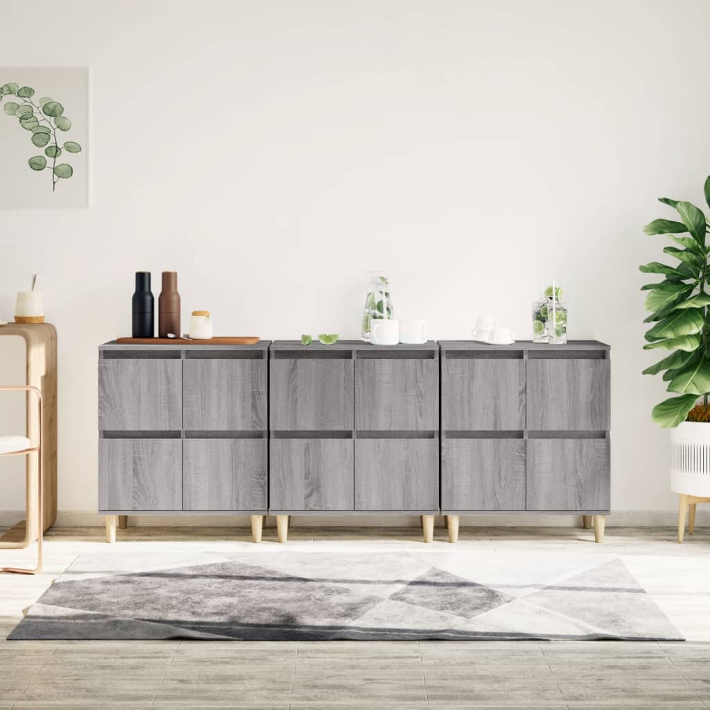 vidaXL Sideboards 2 Stk. Weiß 60x35x70 cm Holzwerkstoff