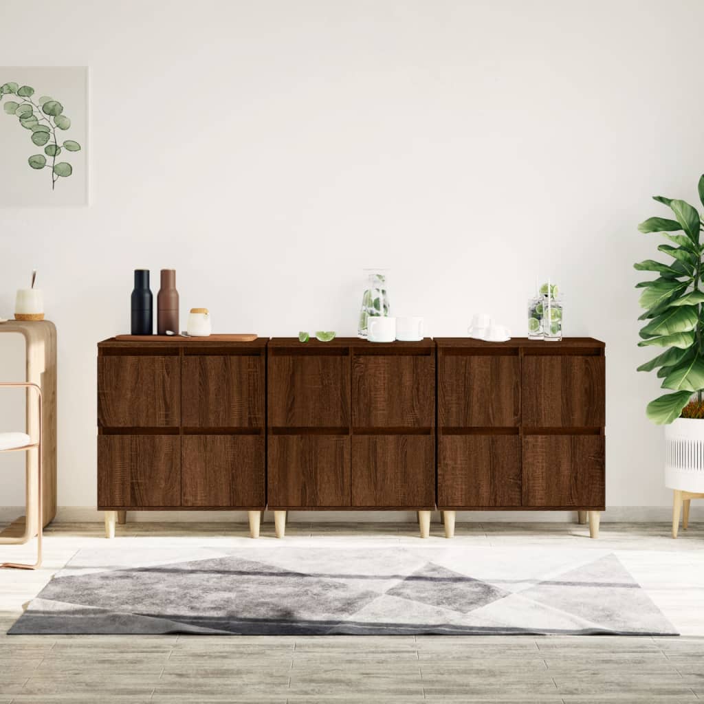 vidaXL Sideboards 2 Stk. Weiß 60x35x70 cm Holzwerkstoff