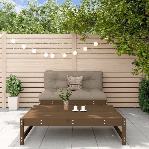 vidaXL 2-tlg. Garten-Lounge-Set mit Kissen Massivholz