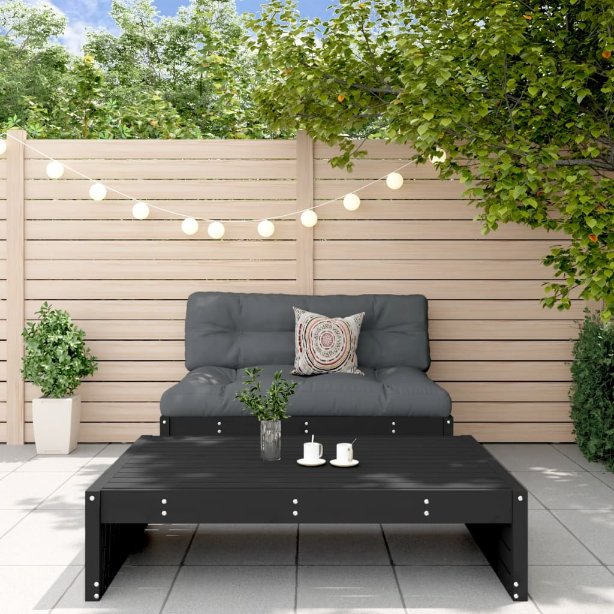 vidaXL 2-tlg. Garten-Lounge-Set mit Kissen Massivholz
