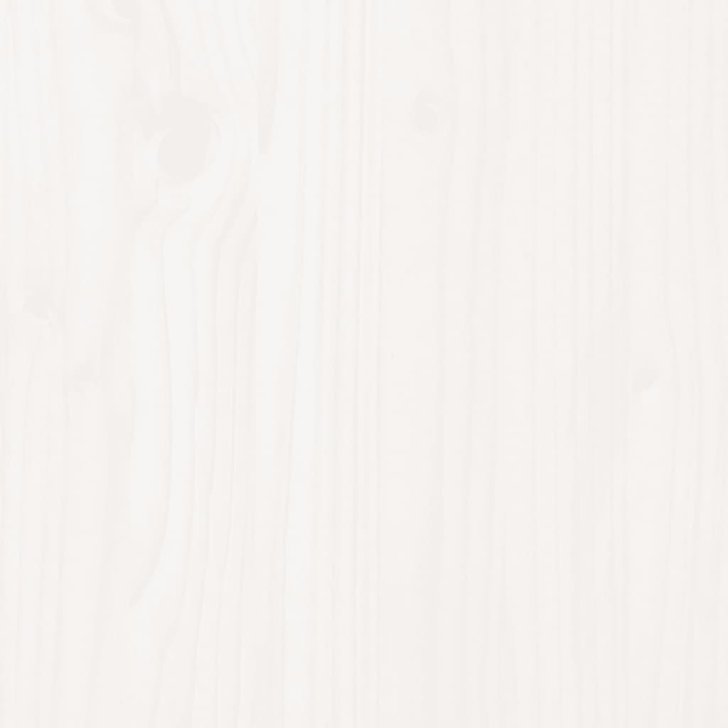 vidaXL 7-tlg. Garten-Lounge-Set Weiß Massivholz Kiefer