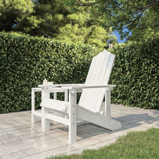 vidaXL Adirondack-Gartenstühle 2 Stk. HDPE Weiß