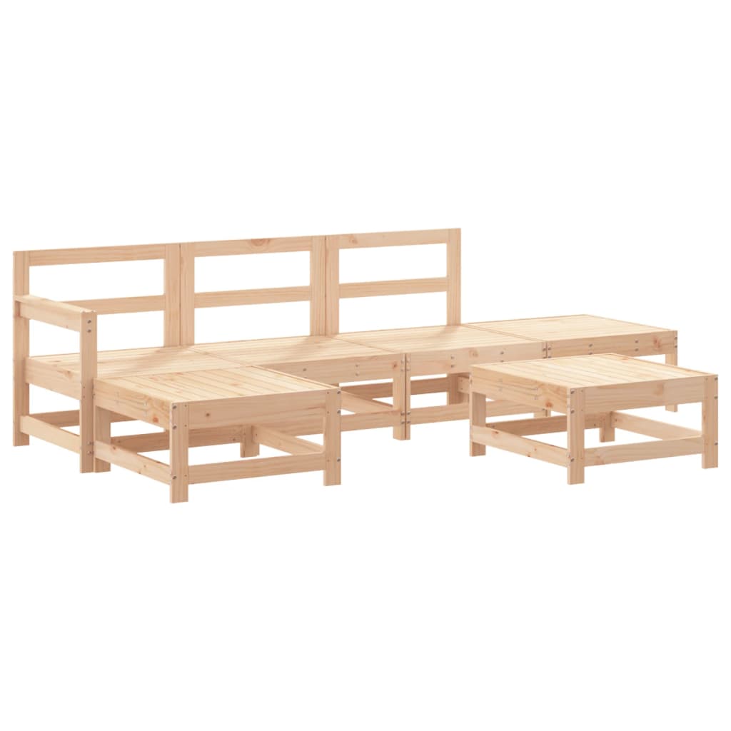 vidaXL 6-tlg. Garten-Lounge-Set Massivholz Kiefer