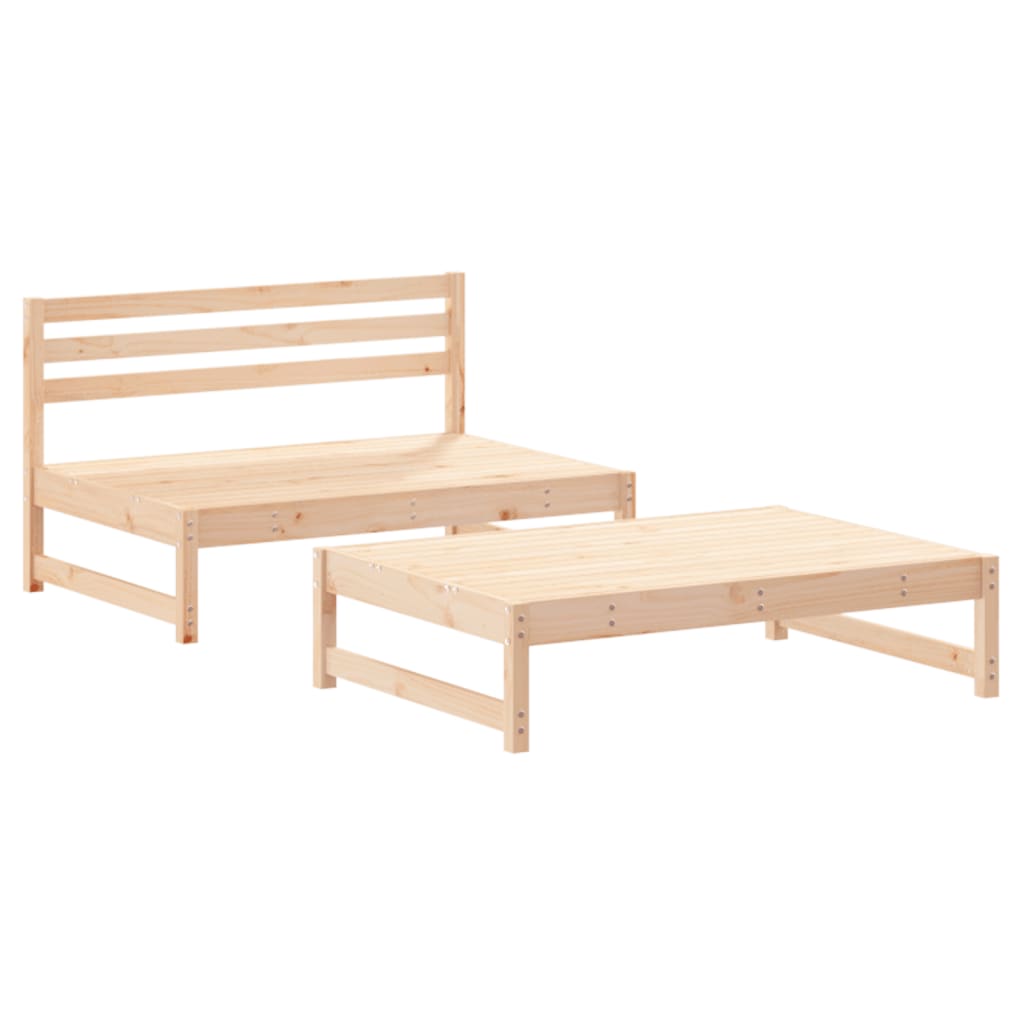 vidaXL 2-tlg. Garten-Lounge-Set Massivholz Kiefer