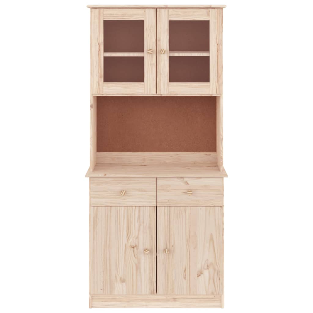vidaXL Highboard ALTA 77x35x165 cm Massivholz Kiefer