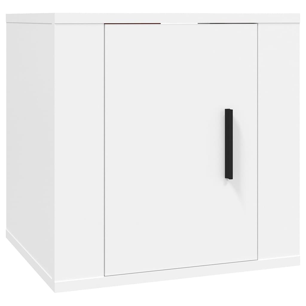 vidaXL 3-tlg. TV-Schrank-Set Weiß Holzwerkstoff