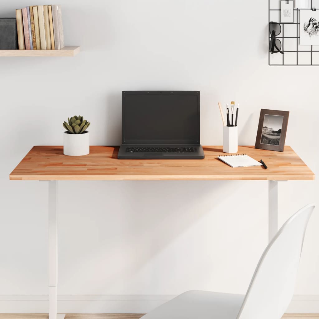 vidaXL Tischplatte 80x40x1,5 cm Rechteckig Massivholz Buche