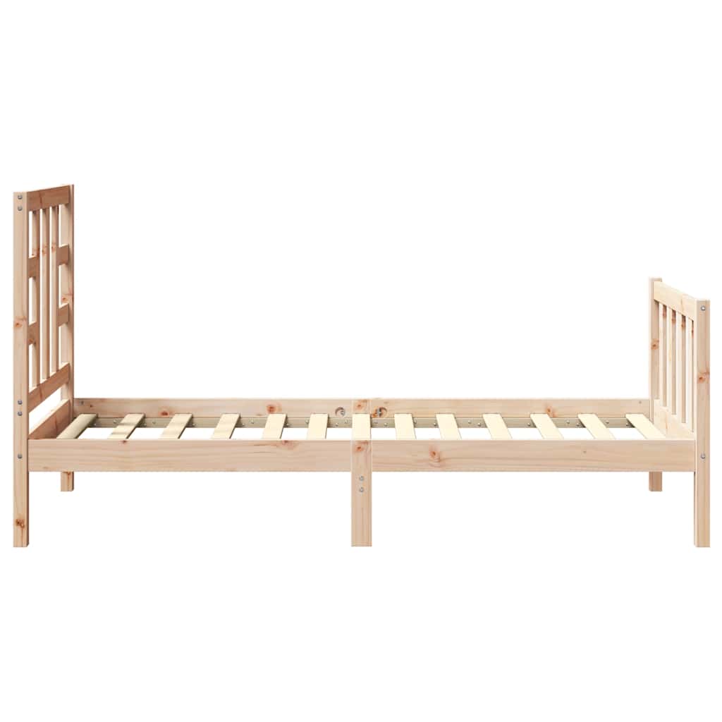 vidaXL Massivholzbett ohne Matratze Kiefernholz