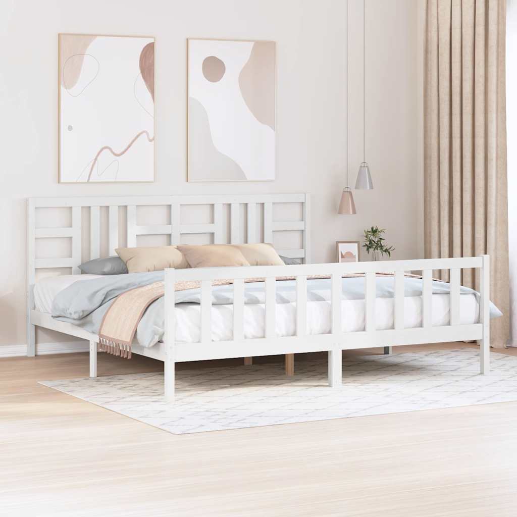 vidaXL Massivholzbett ohne Matratze Kiefernholz