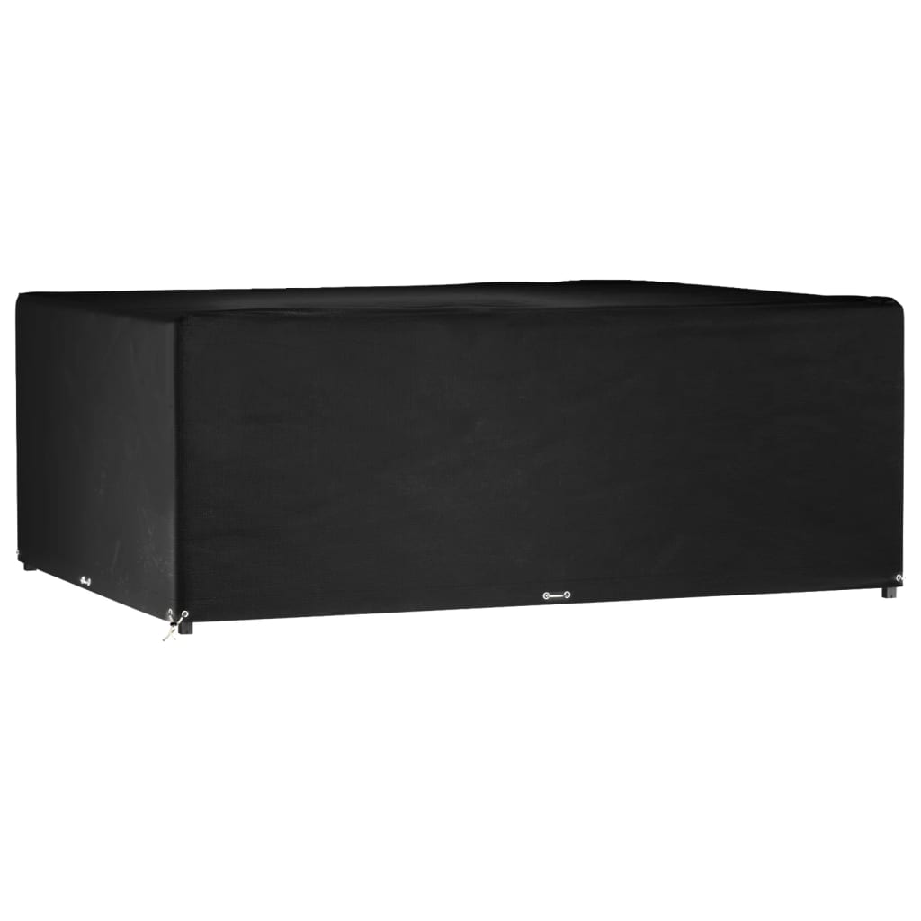 vidaXL Gartenmöbel-Abdeckungen 2 Stk. 4 Personen Poly Rattan 8 Ösen