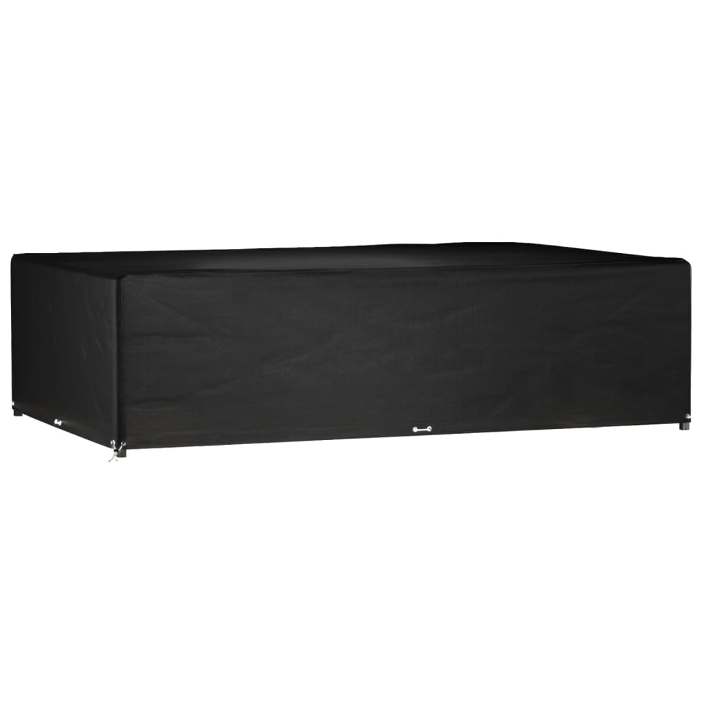 vidaXL Gartenmöbel-Abdeckungen 2 Stk. 4 Personen Poly Rattan 8 Ösen