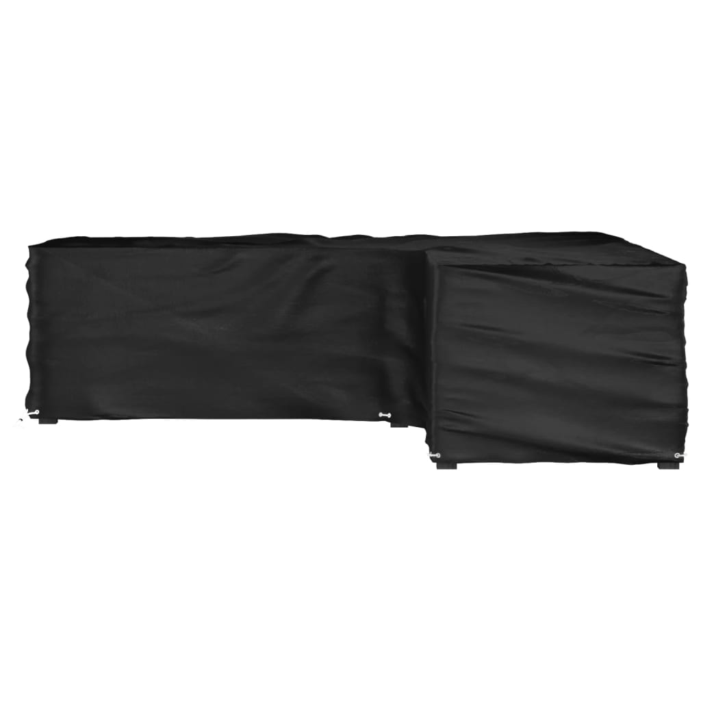 vidaXL Gartenmöbel-Abdeckungen 2 Stk. L-Form 12 Ösen 250x250x90 cm