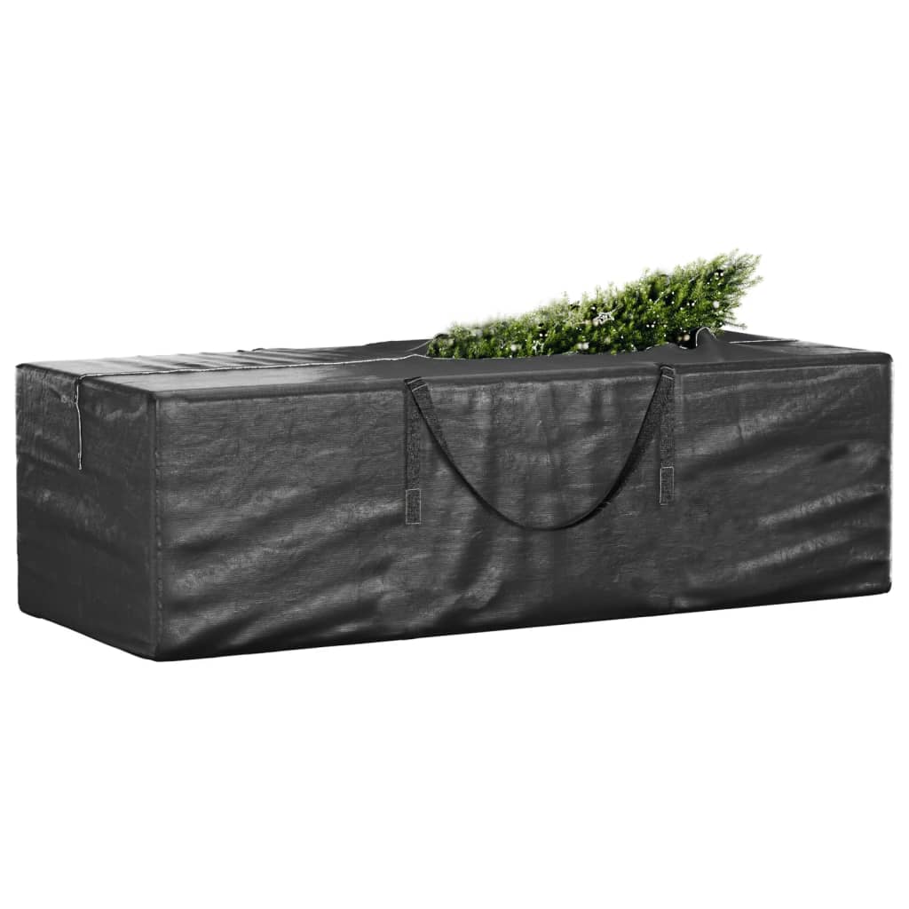 vidaXL Weihnachtsbaumtasche Schwarz 135x40x55 cm Polyethylen
