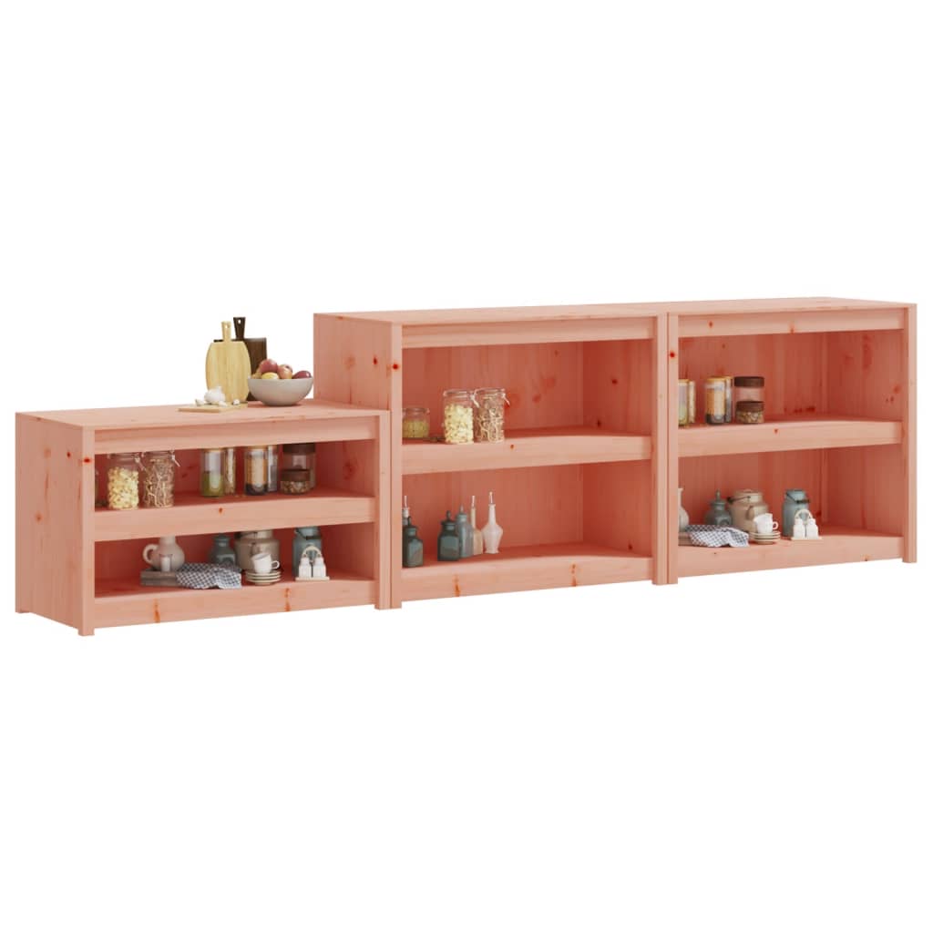 vidaXL Outdoor-Küchenschränke 3 Stk. Massivholz Douglasie