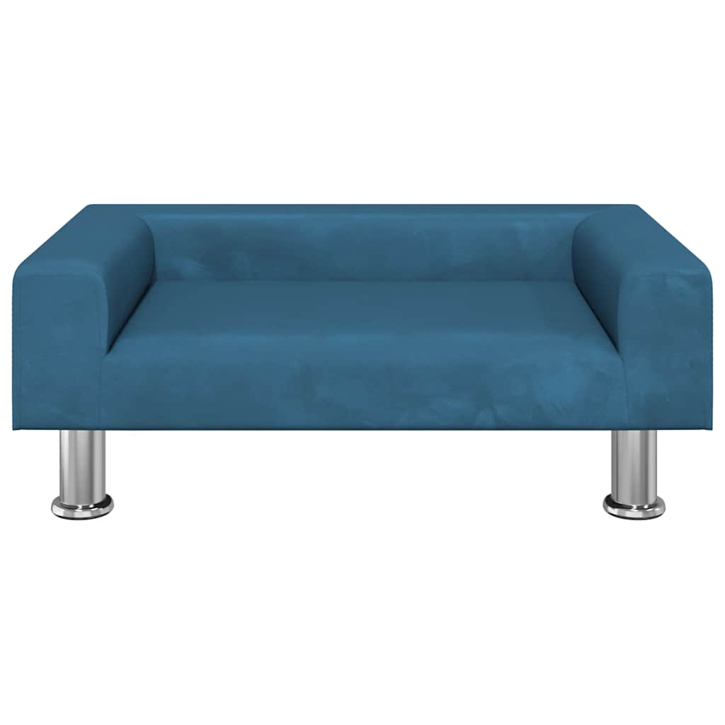 vidaXL Kindersofa Blau 70x45x26,5 cm Samt