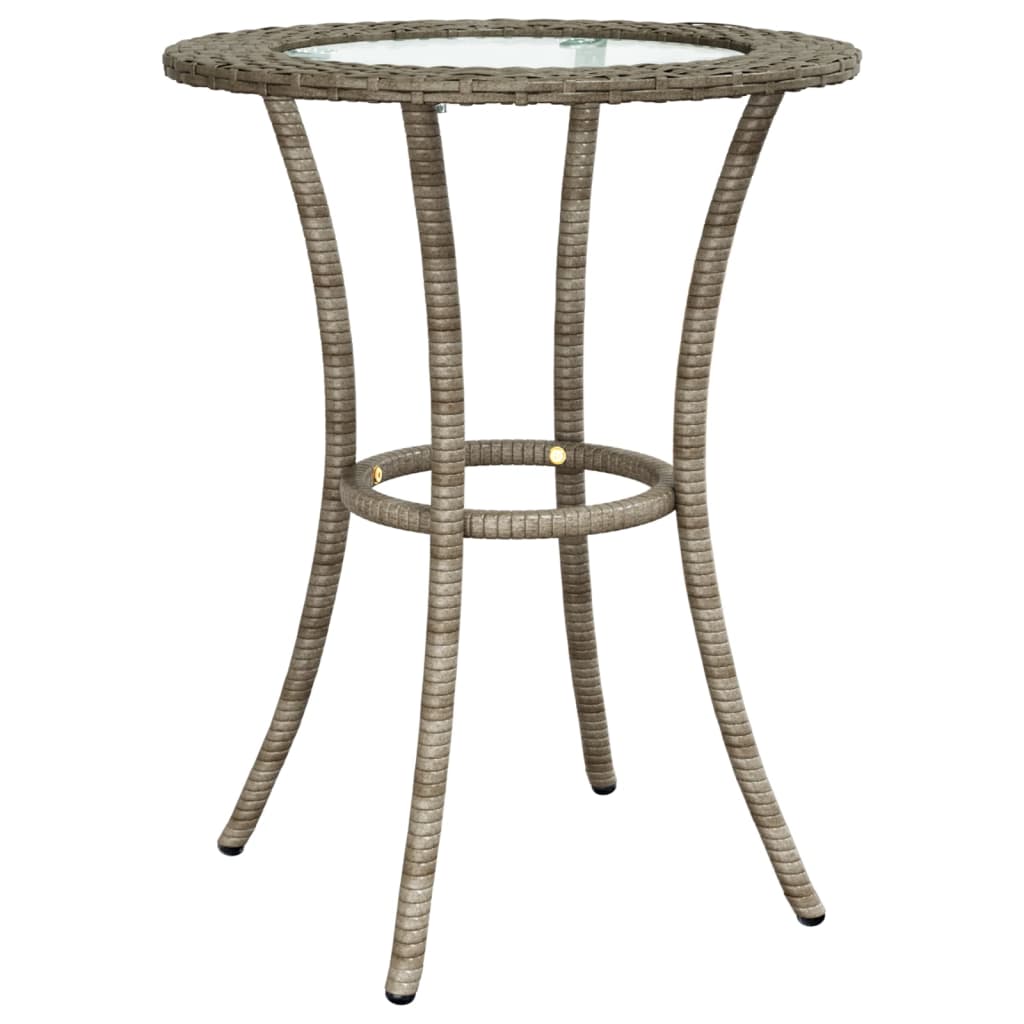 vidaXL 2-tlg. Sofagarnitur in L-Form mit Kissen Grau Poly Rattan