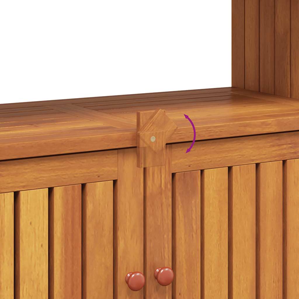 vidaXL Garten-Konsolentisch 80x35x75 cm Massivholz Akazie