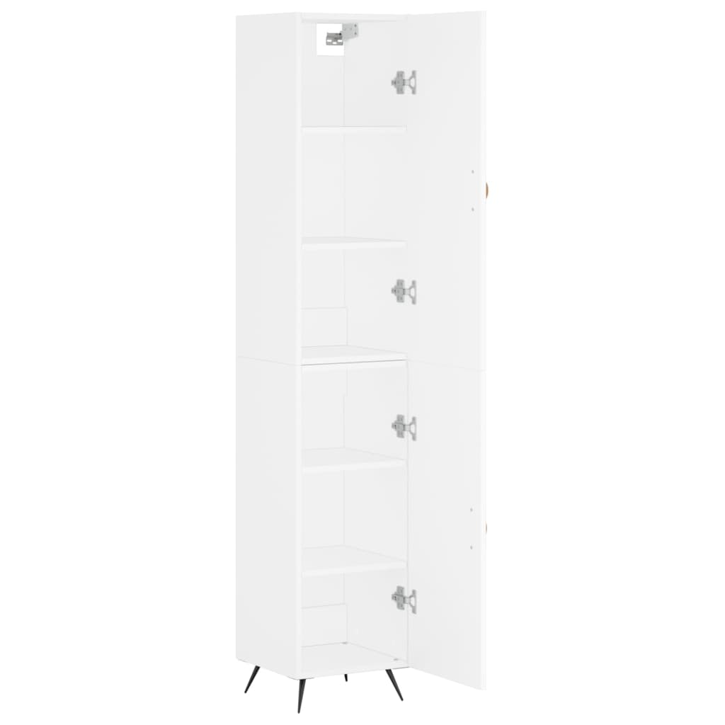 vidaXL Highboard Weiß 34,5x34x180 cm Holzwerkstoff