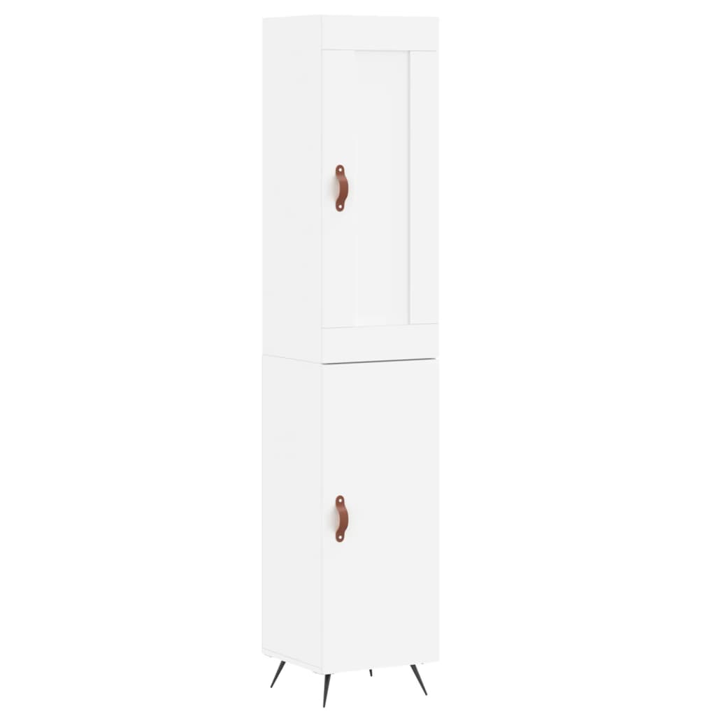 vidaXL Highboard Weiß 34,5x34x180 cm Holzwerkstoff