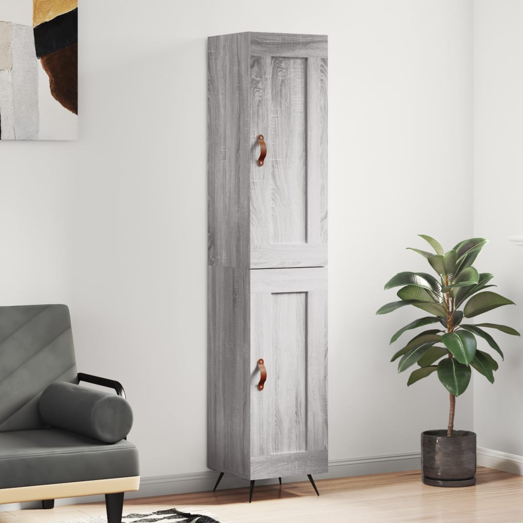 vidaXL Highboard Weiß 34,5x34x180 cm Holzwerkstoff